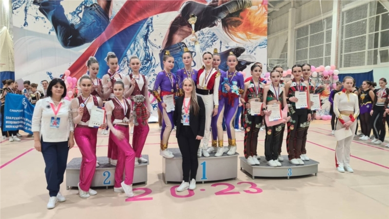 Спортсменки СШ № 10 успешно выступили во всероссийских соревнованиях по фитнес-аэробике в Чебоксарах